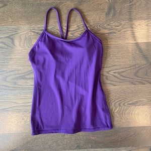 Lululemon Power Y Tank - Size 6 - Purple